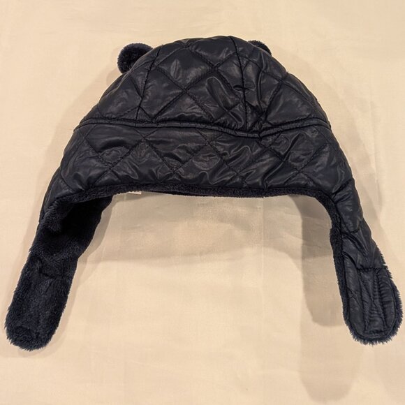EUC Like-New OneKid Quilted Bomber Hat (Trapper Hat With Ear Flaps) - Picture 5 of 13